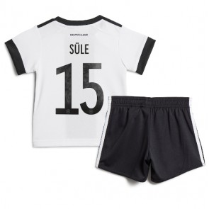 Niemcy Niklas Sule #15 Koszulka Podstawowych Dziecięca MŚ 2022 Krótki Rękaw (+ Krótkie spodenki)